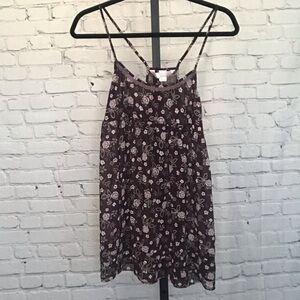 Victoria's Secret Purple Floral Night Gown